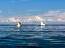 Fishing boats off Nosy Be, North of Madagascar