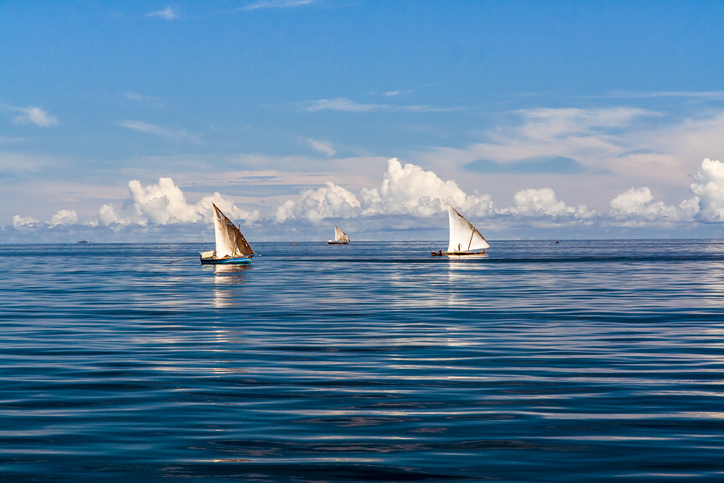Fishing boats off Nosy Be, North of Madagascar